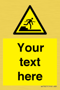 Custom warning Submerged step or steps